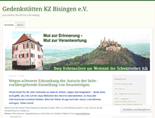 Tablet Screenshot of kzgedenkstaettenbisingen.com